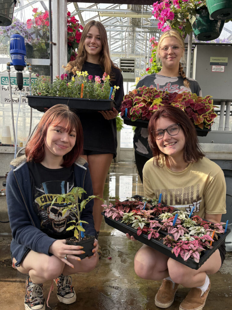 Pictured in the front row from left are JMHS students Adaline Cumpston and Madison Walker. Back row from left: Aubrey Butler and Jessie Shreves.