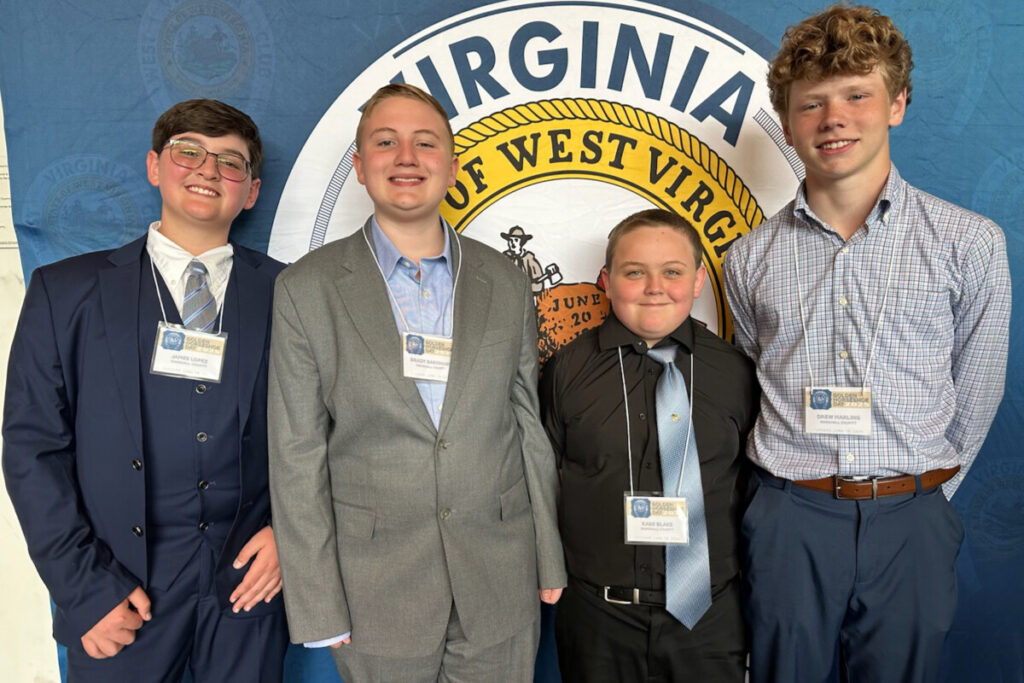 Pictured from left, James Lopez, Brady Barnhart, Kabe Blake and Drew Marling.